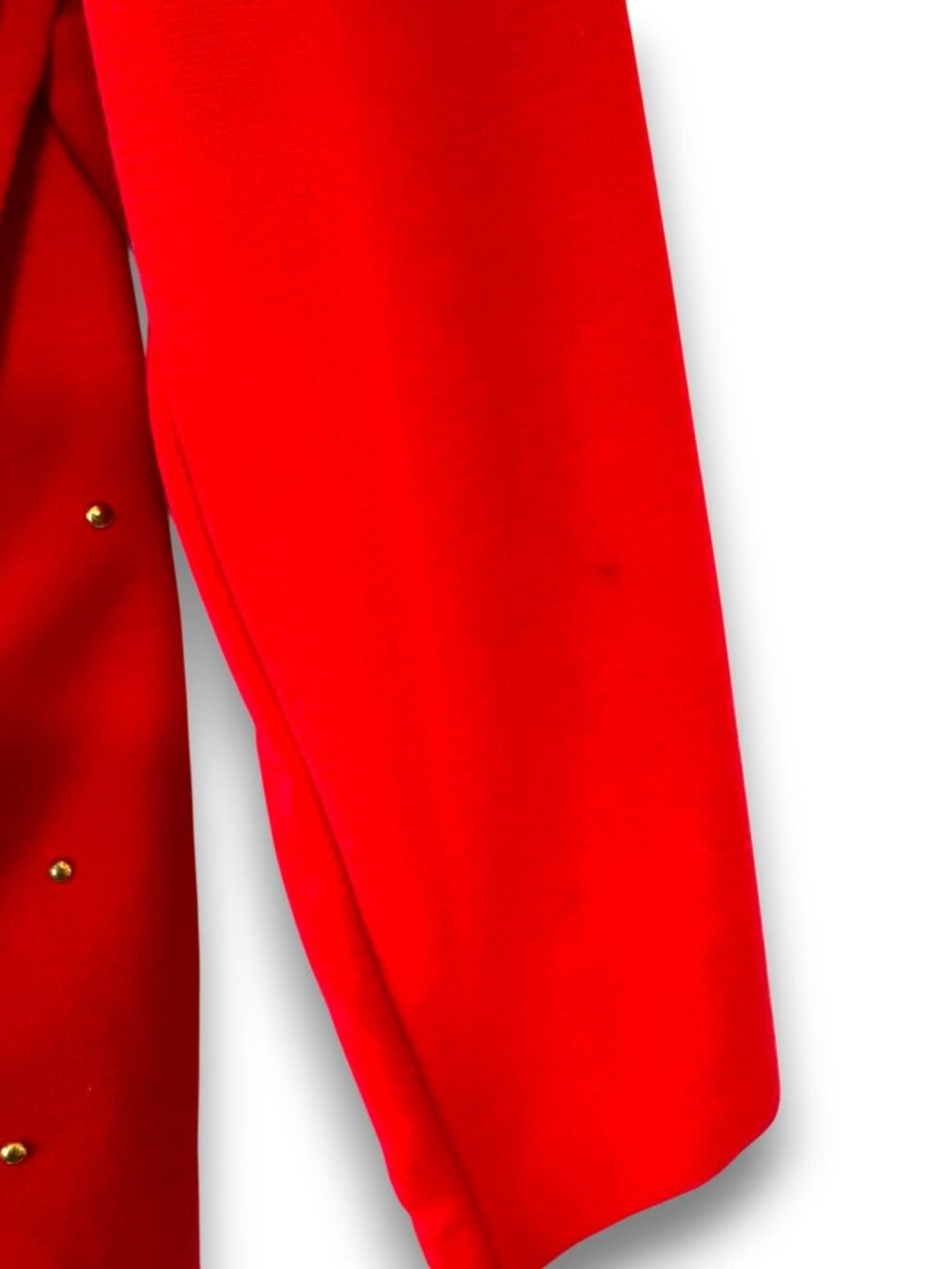 Vintage Halmode Plus Red Studded Button Front Blouse 80s 90s - Picture 8 of 12